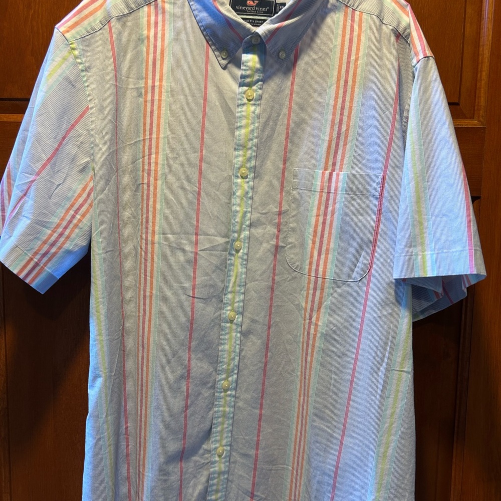 Vineyard Vines Pastel Striped Button-Down Shirt